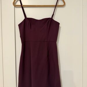 French Connection Strapless Plum Dress
